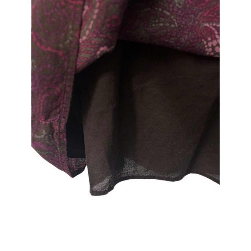 SONOMA Dress L Burgundy Paisley‎ Sleeveless Romantic Earthy Boho Cottagecore - Picture 11 of 16